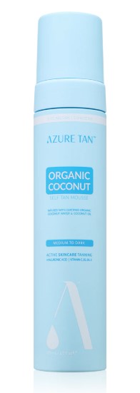 Azure Tan Organic Coconut Pianka Samoopalająca Medium to Dark 200ml