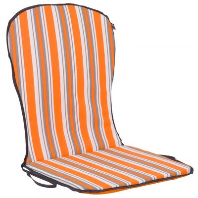 Patio Poduszka na krzesło D001-13BB / C002-03BB 89 x 44 cm Biało-pomarańczowy