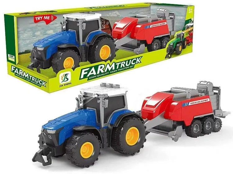 Traktor z przyczepą światło dźwięk MIX - ADAR
