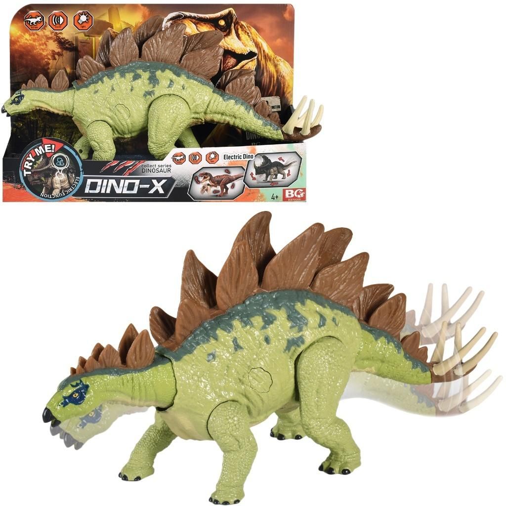 Dinozaur na baterie z głosem i światłem - figurka