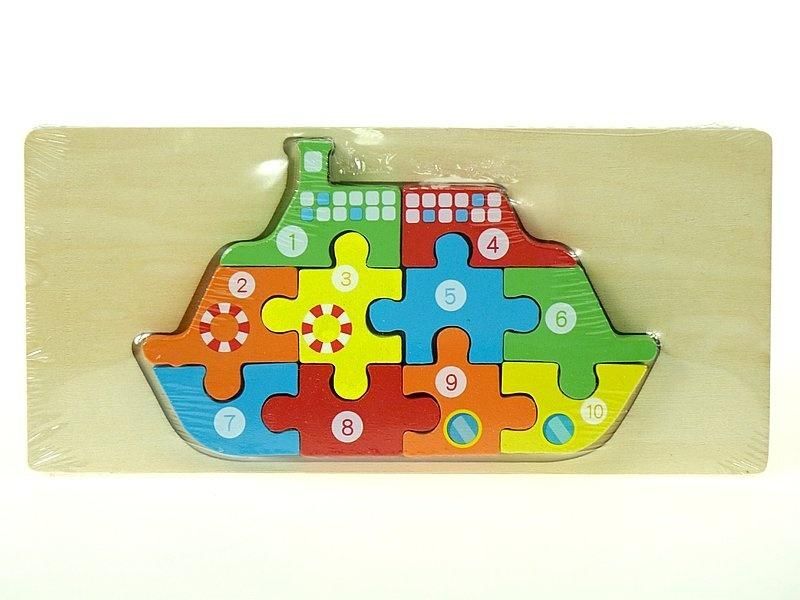 Puzzle drewniane Statek - puzzle