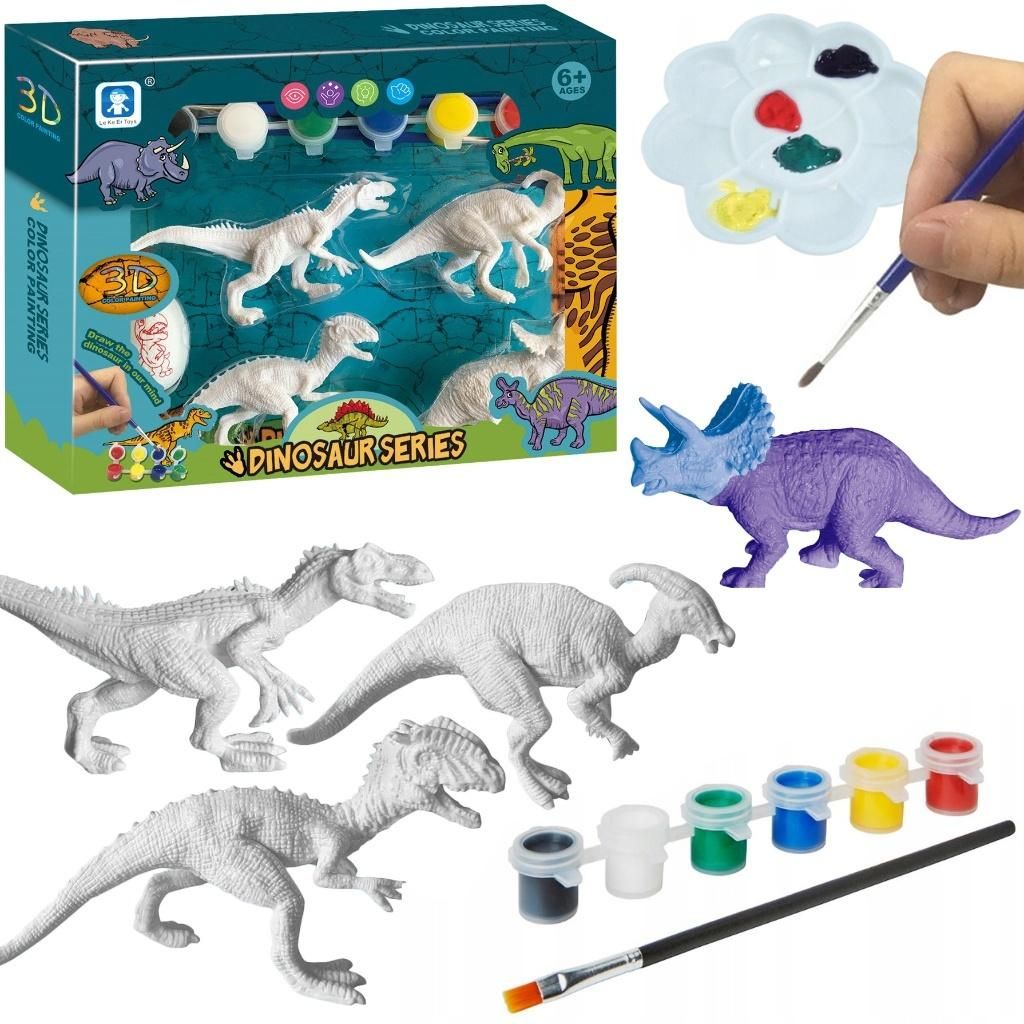 Dinozaury gipsowe do malowania - zabawka