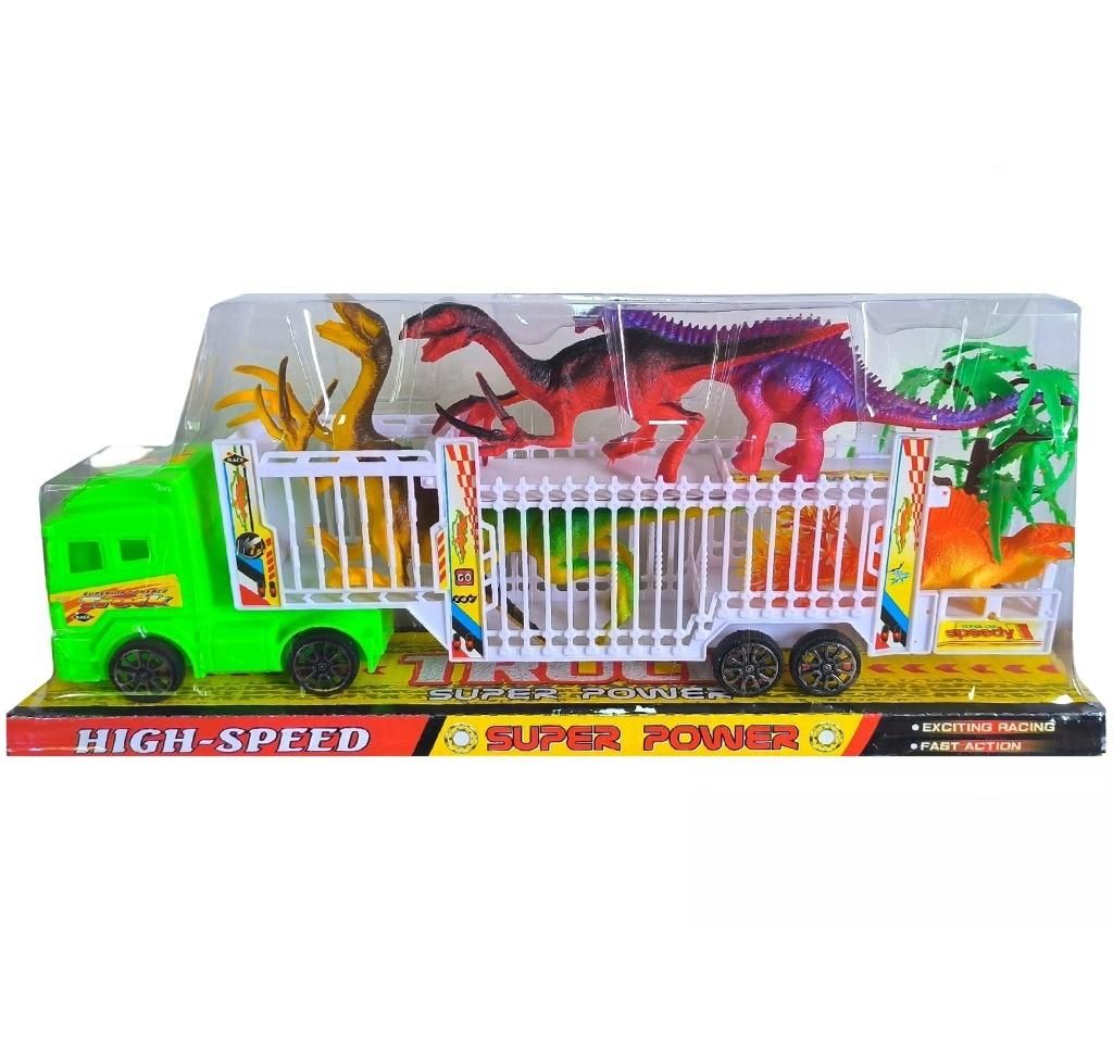 Ciężarówka z dinozaurami - zabawka