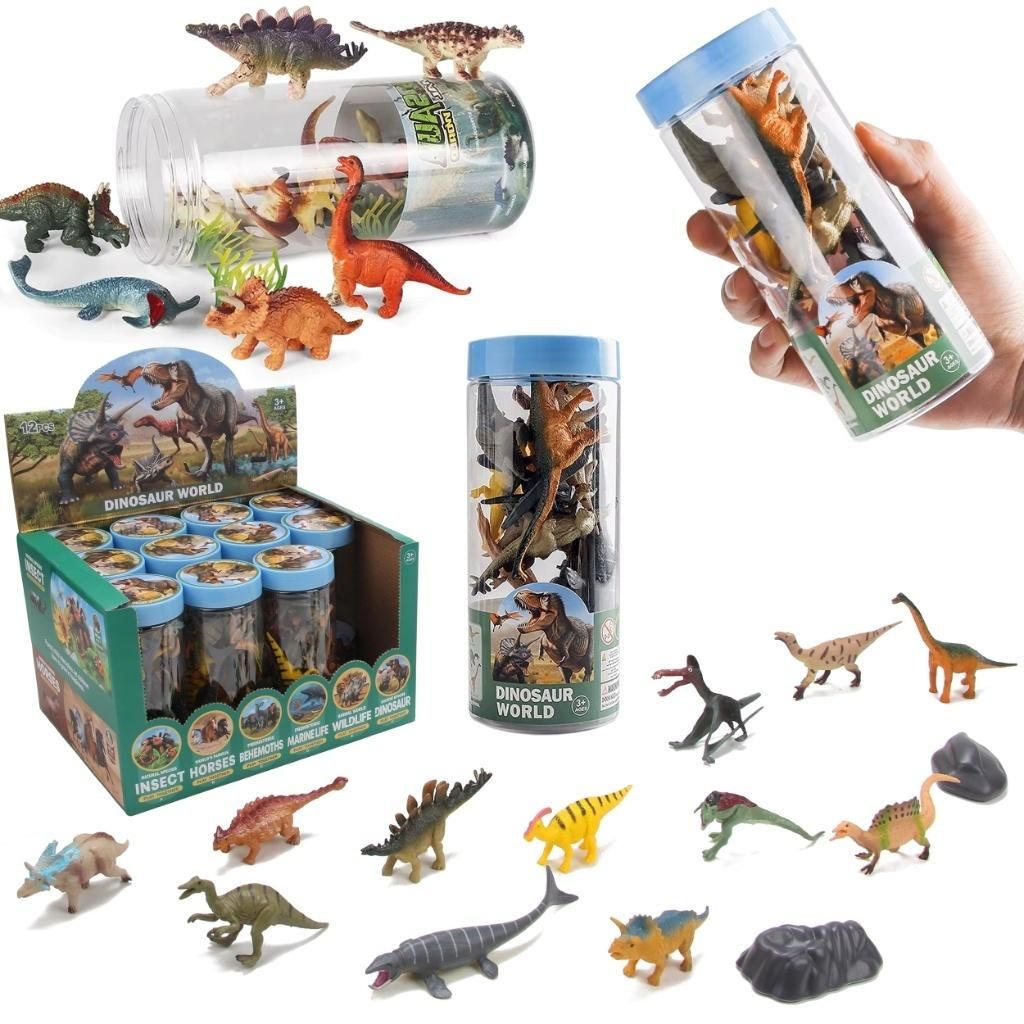 Dinozaury w tubie 14el - figurka