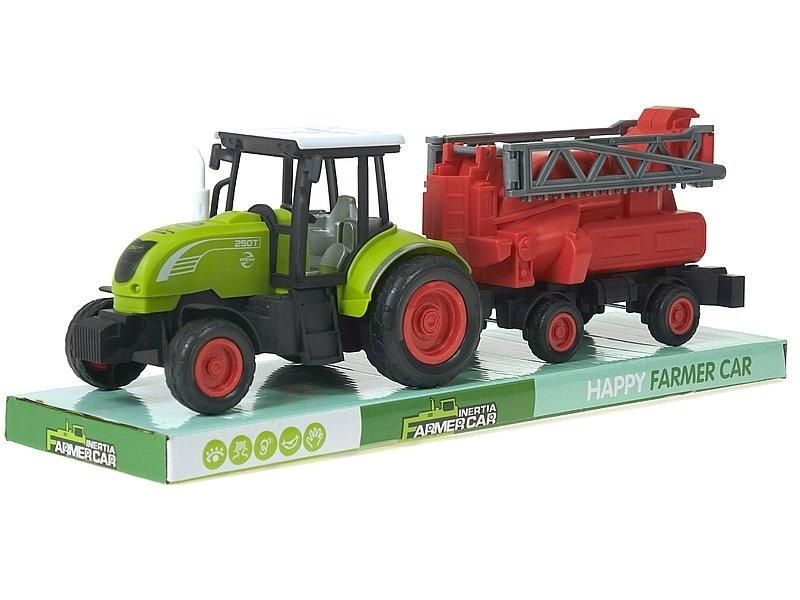 Traktor z przyczepą - model lub pojazd