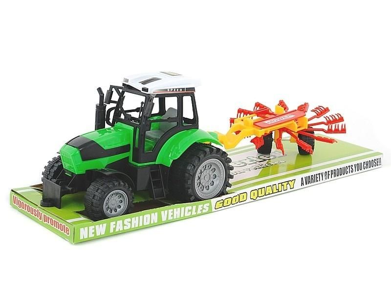Traktor z maszyną rolniczą napęd - model lub pojazd
