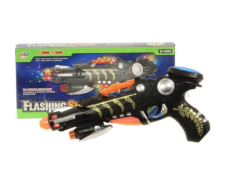 Pistolet na baterie światła 3d dźwięk