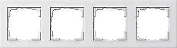 Gira Ramka poczwórna E2 biały matowy
