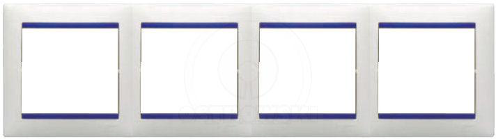 Legrand Ramka poczwórna VALENA Neutral - Biały/Kryształ