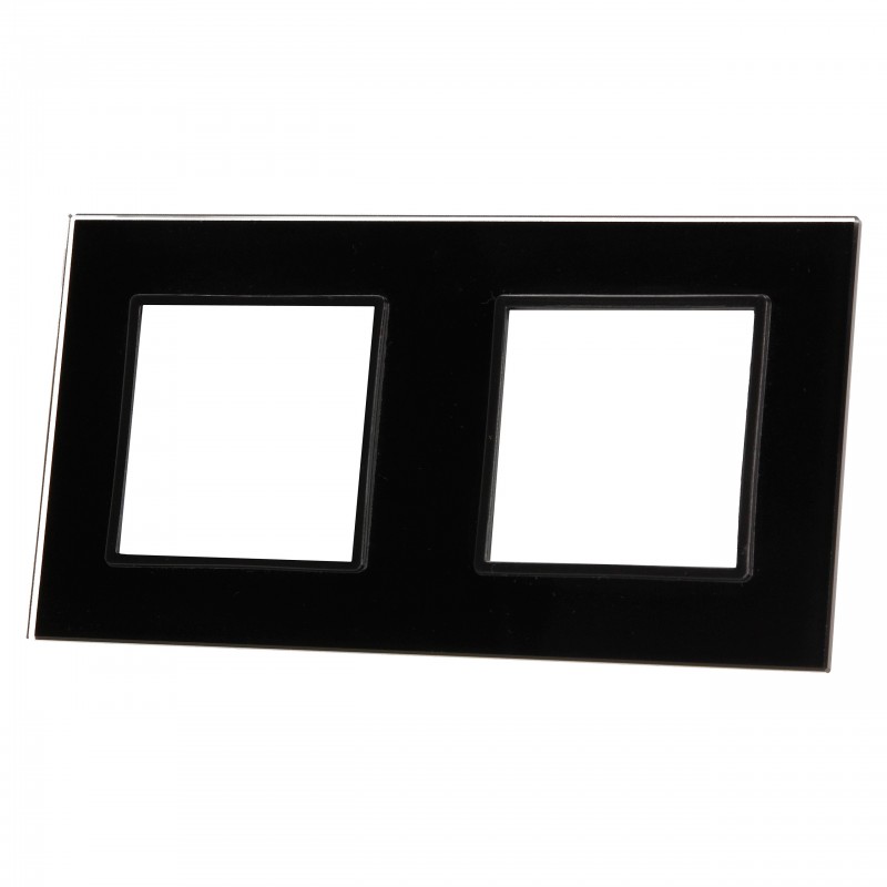 LIVOLO Panel podwójny 2x gniazdo czarny