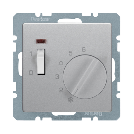 Regulator temperatury, styk zwierny, Q.1/Q.3/Q.7 - aluminium mat