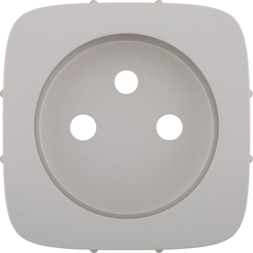 Plakietka Gniazda 2P+Z z przesłoną Valena Allure aluminium