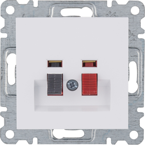 Hager Gniazdo głośnikowe pojedyncze Lumina - biały