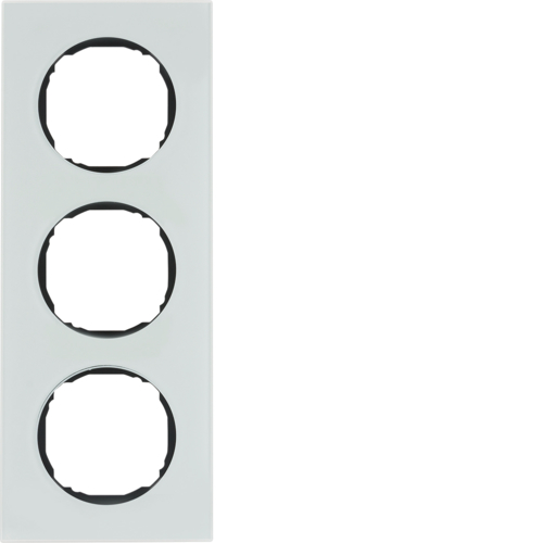 Hager polo R.8 Ramka 3-krotna, szkło, biały 10132609 10132609