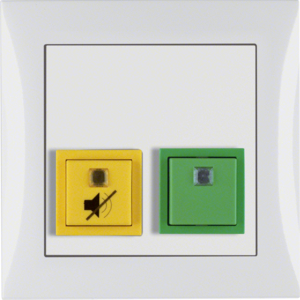 Hager Polo Panel obecności z przyciskiem anulującym ramka S.1 biały połysk 52058989 52058989