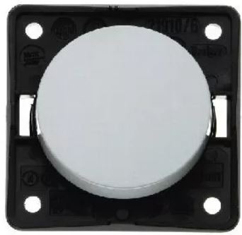 Berker Integro Łącznik klawiszowy, 1-biegunowy, szary, połysk