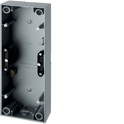 Hager Polo Berker/S.1 Puszka natynkowa potrójna aluminium mat 10439939