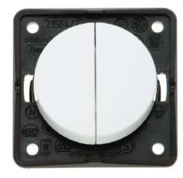 Berker Integro Łącznik wieloklawiszowy przyciskowy, chrom, połysk