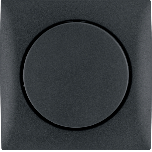 Berker Integro Flow Elektroniczny potencjometr obrotowy 1-10 V z pokrętłem regulacyjnym, antracyt, mat
