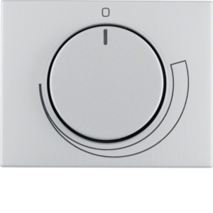 Berker Pokrywa z pokrętłem regulacyjnym do regulatora obrotów Berker K.5 aluminium