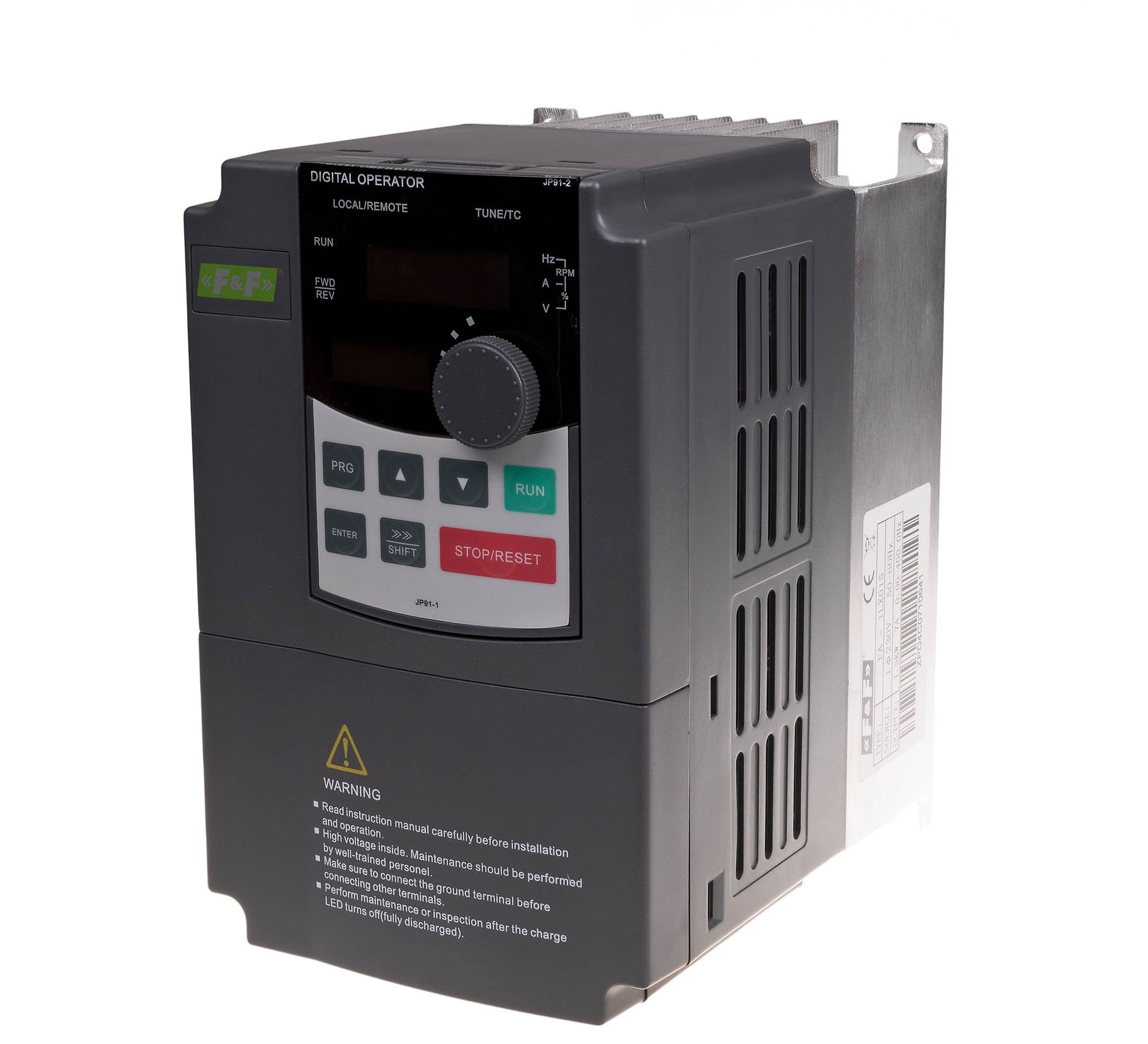 Falownik trójfazowy Uwe=3x400V AC, Iwe=5A, Uwy=3x400V AC, Iwy=3,7A, Pmax=1,5kW