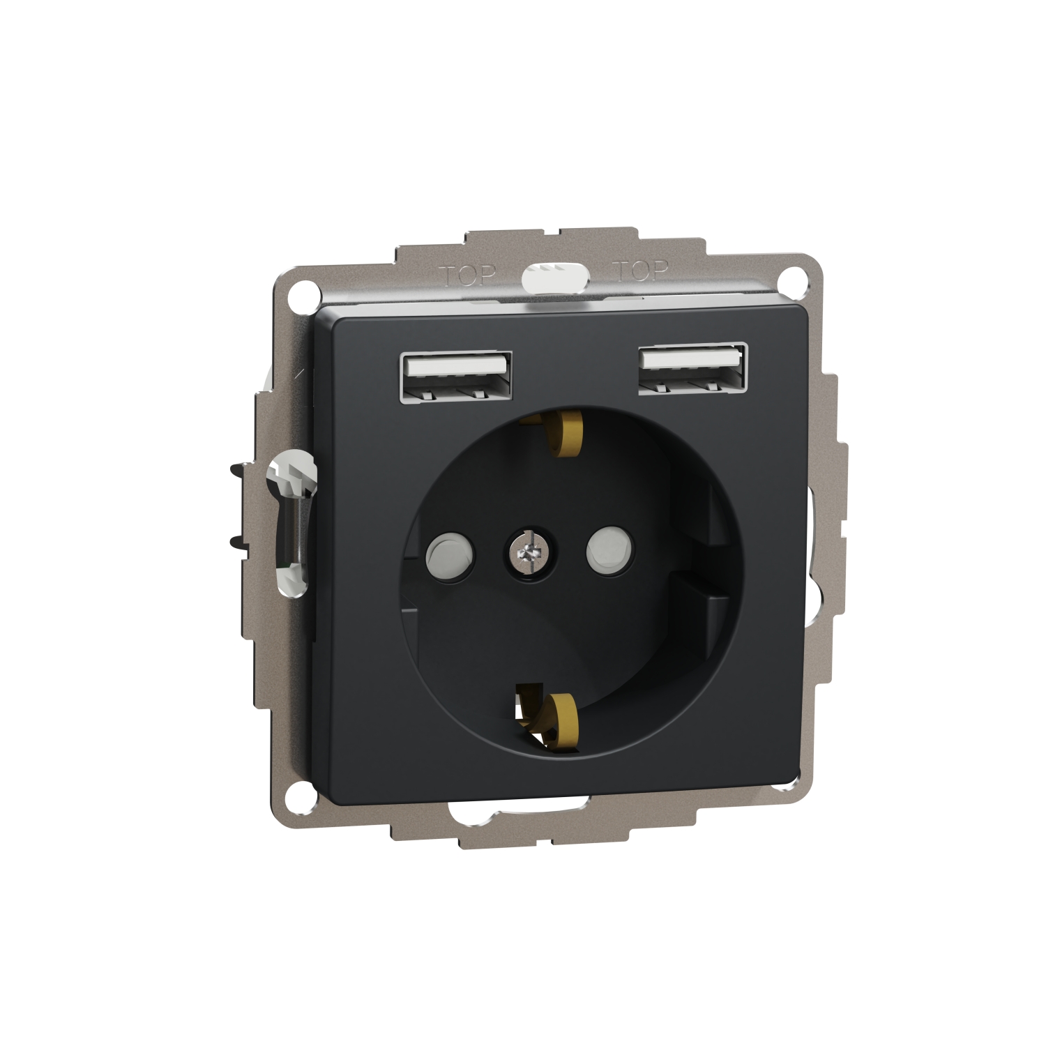Schneider schuko USB A+A SEDNA Design & Elements antracyt