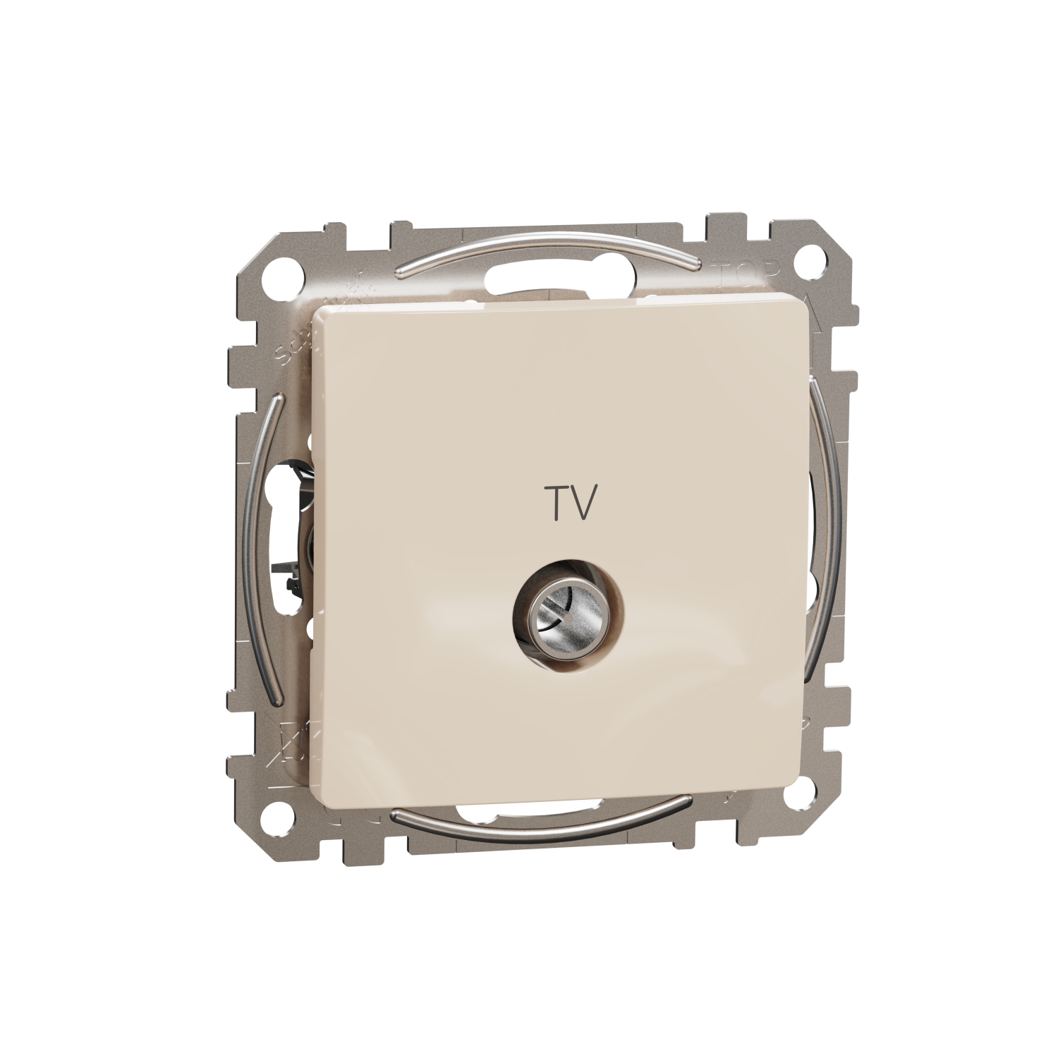 Schneider Gniazdo antenowe TV końcowe (4dB) SEDNA Design & Elements beżowe