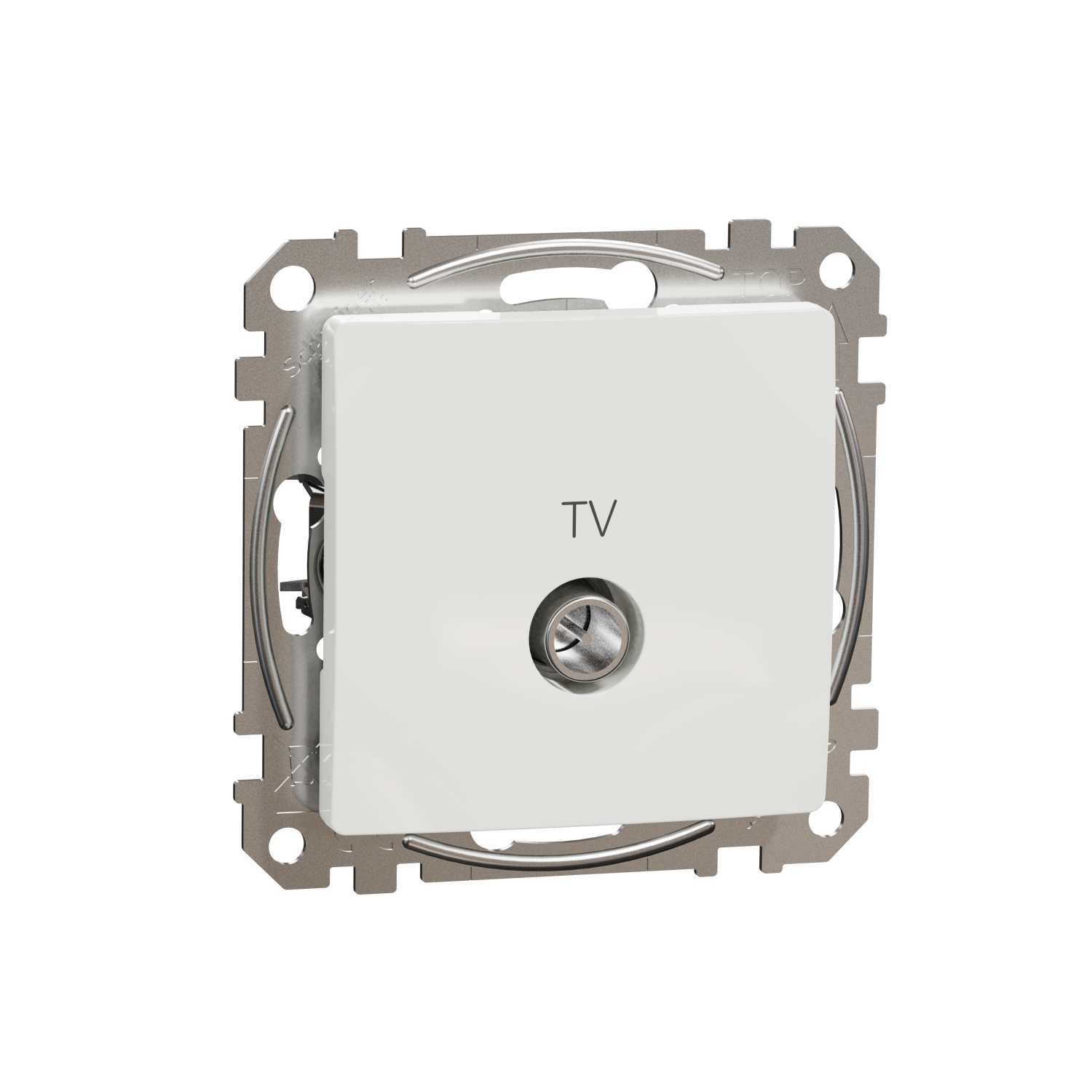 Schneider Gniazdo antenowe TV przelotowe (10dB) SEDNA Design & Elements biały