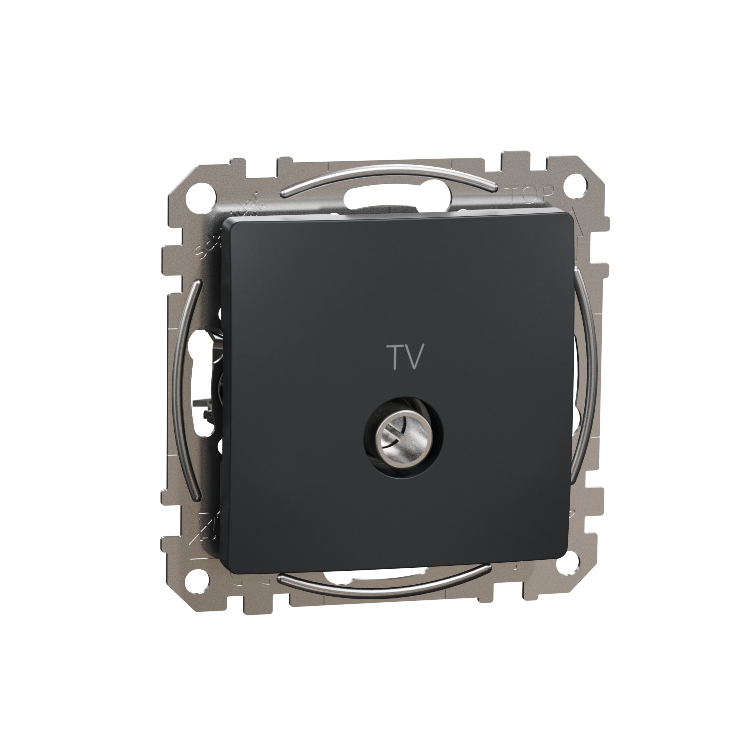 Schneider Gniazdo antenowe TV przelotowe (10dB) SEDNA Design & Elements antracyt
