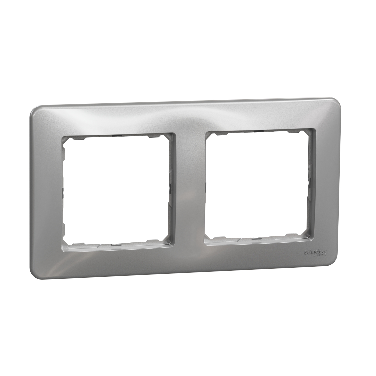 Ramka podwójna SEDNA Design & Elements srebrne aluminium