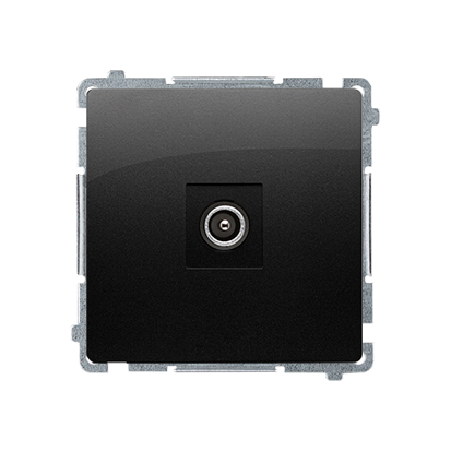 Kontakt Simon Gniazdo antenowe TV końcowe BASIC - czarny mat