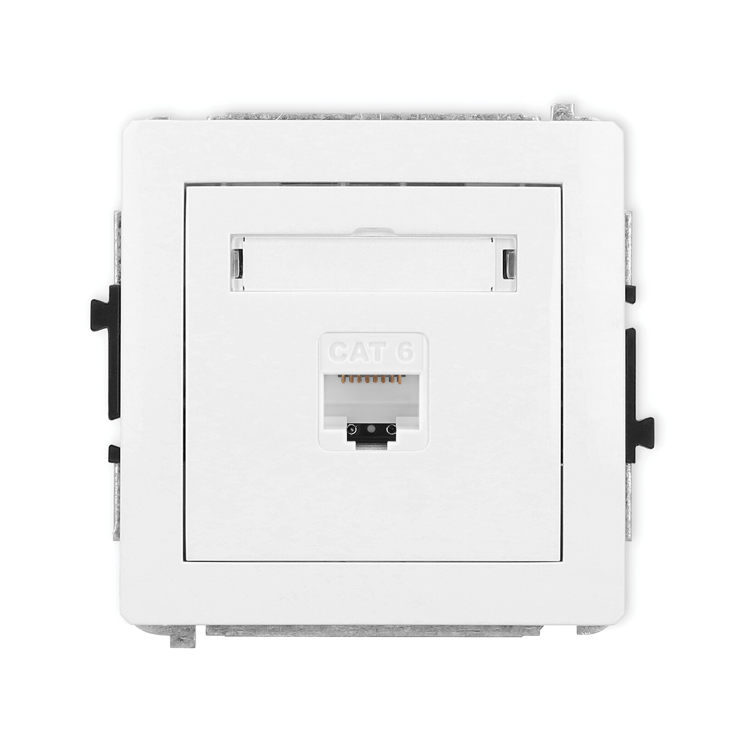 Karlik Gniazdo komputerowe RJ45 kat.6 DECO - biały mat