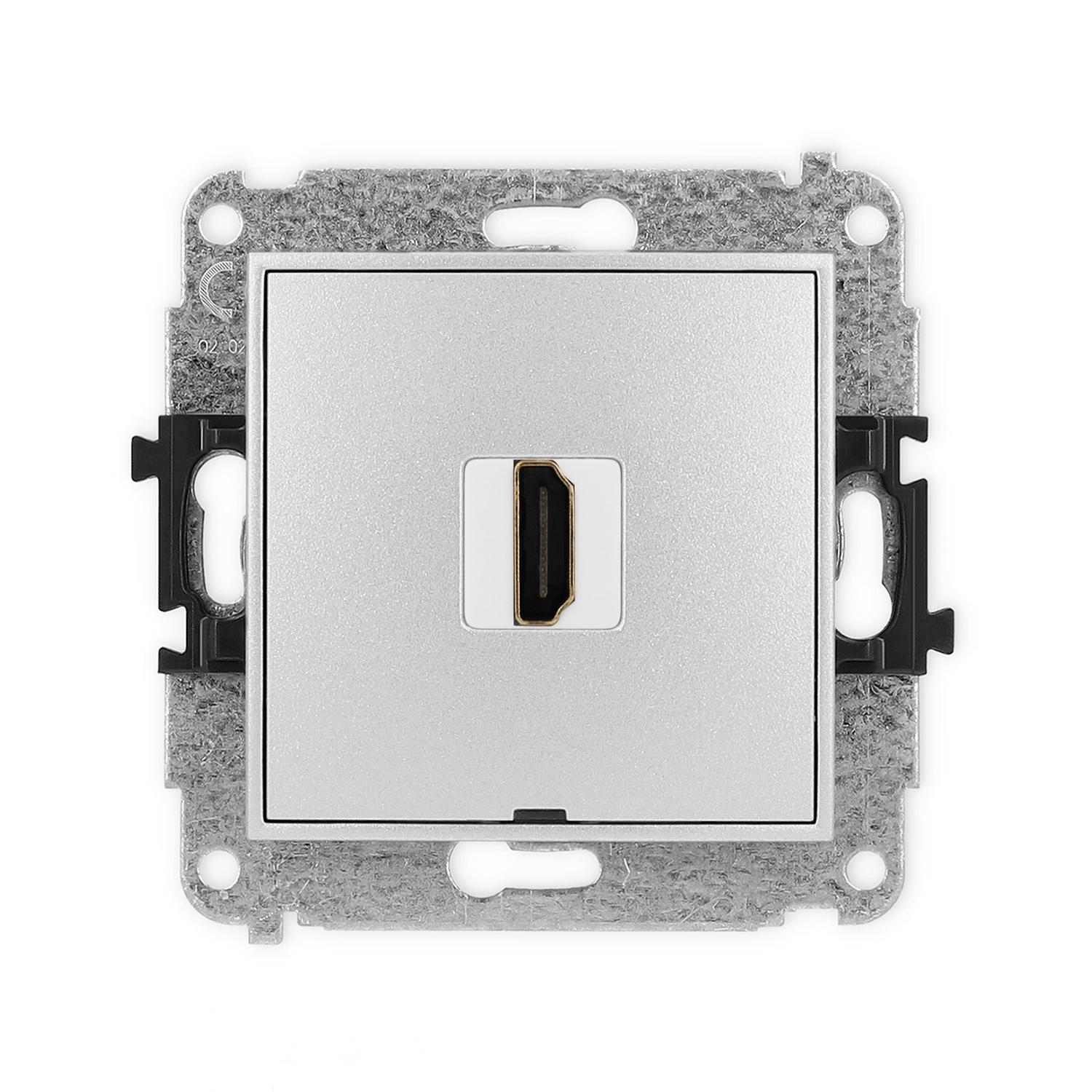 Karlik Gniazdo HDMI 2.0 MINI - srebrny metalik