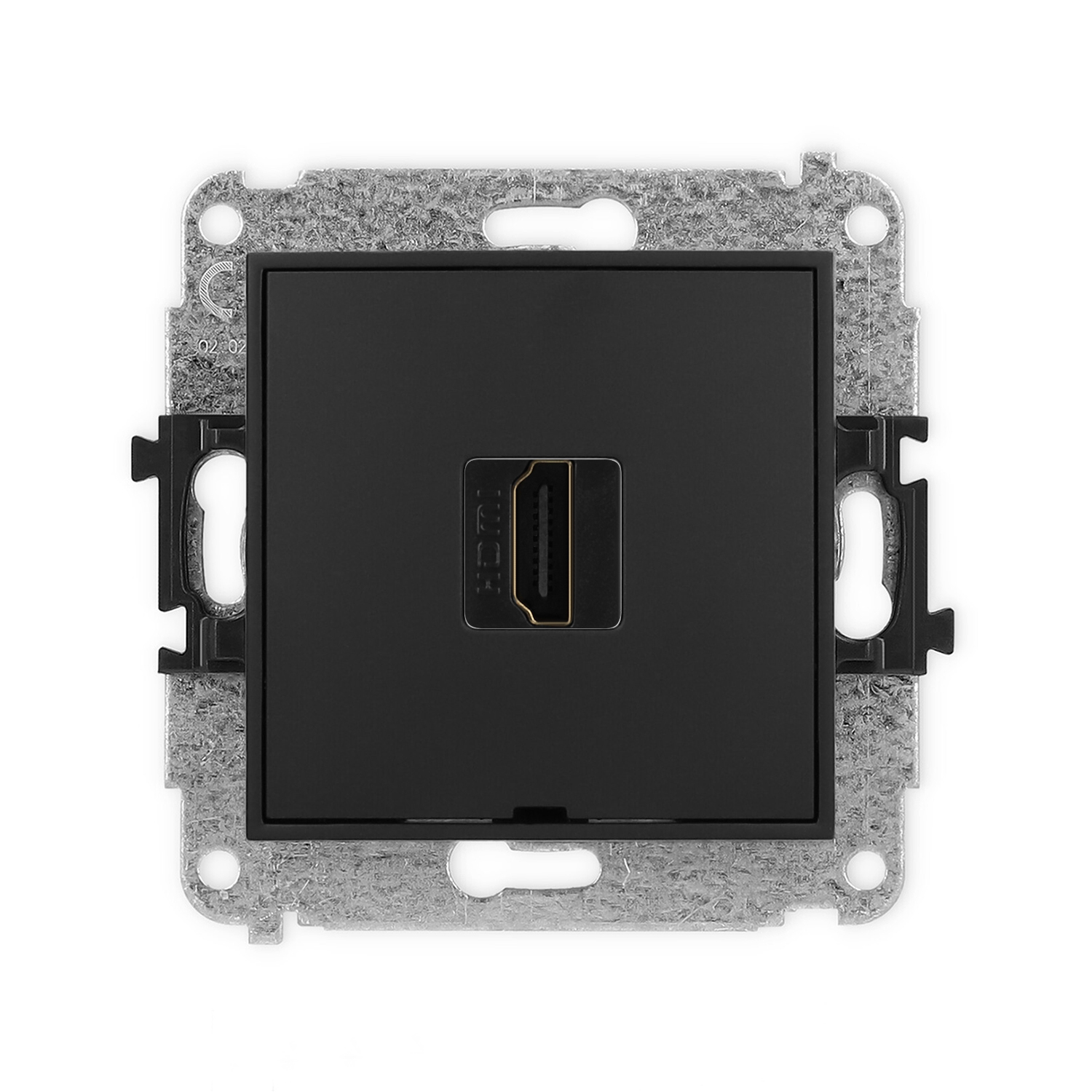 Karlik Gniazdo HDMI 2.0 MINI - czarny mat