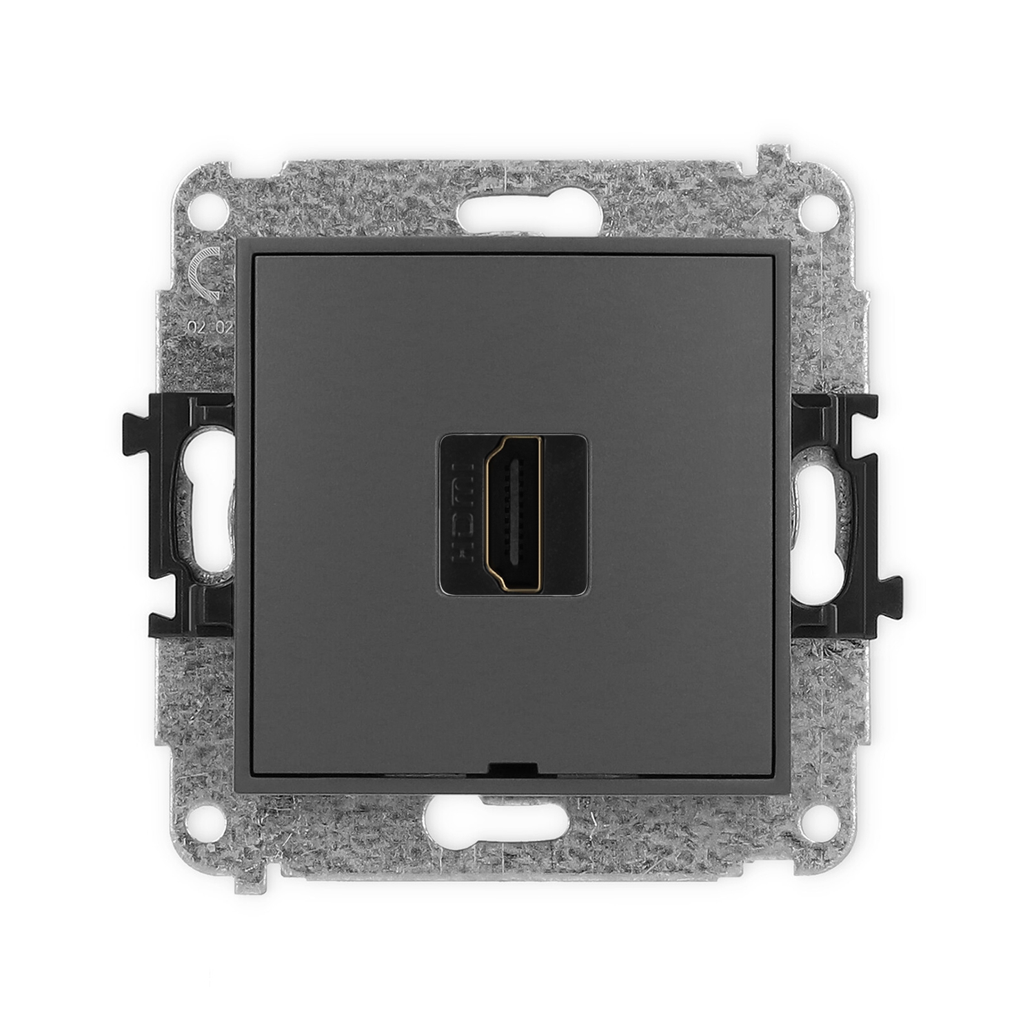 Karlik Gniazdo HDMI 2.0 MINI - grafitowy mat