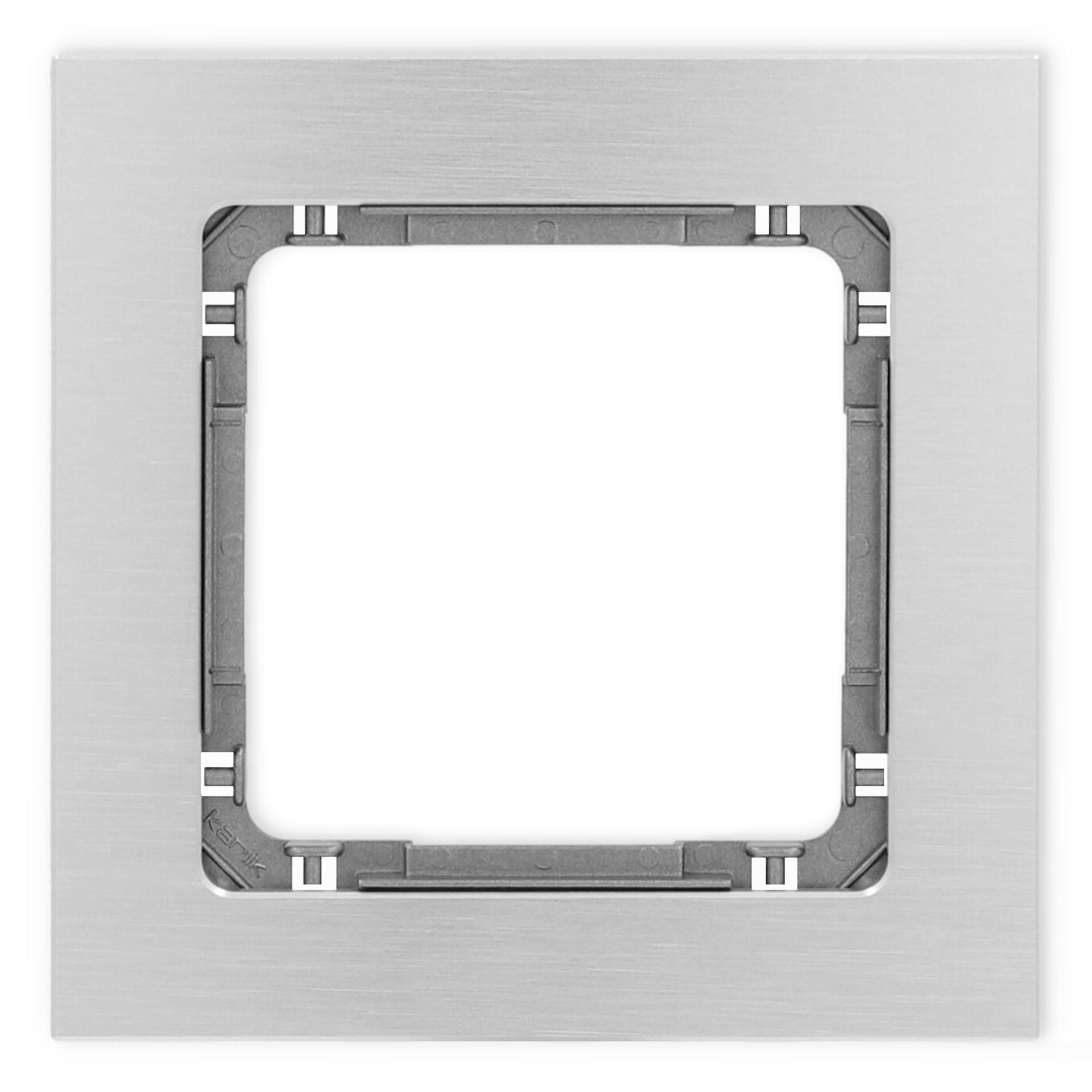 Karlik Ramka pojedyncza Deco metal - aluminium szczotkowane, grafit