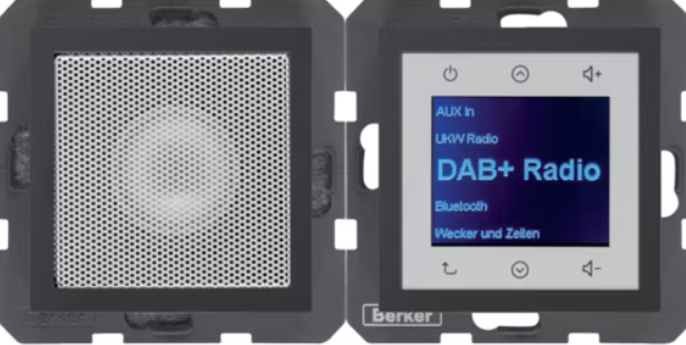 Berker Radio podtynkowe Dab+ B.3/B.7/B.Kwadrat - antracyt