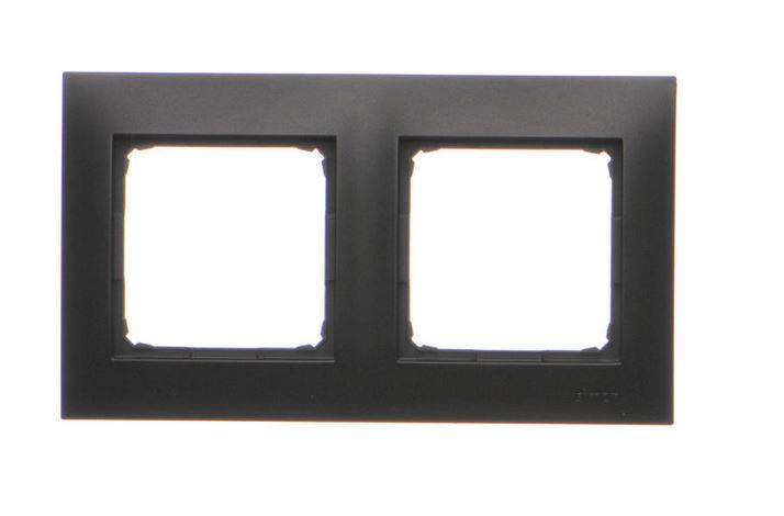 Kontakt Simon Ramka 2 - krotna do puszek karton-gips SIMON 54 Premium czarny mat