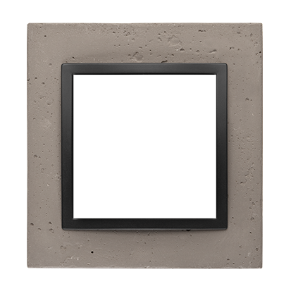 Kontakt Simon Ramka pojedycza SIMON 54 NATURE beton - czarny charakter