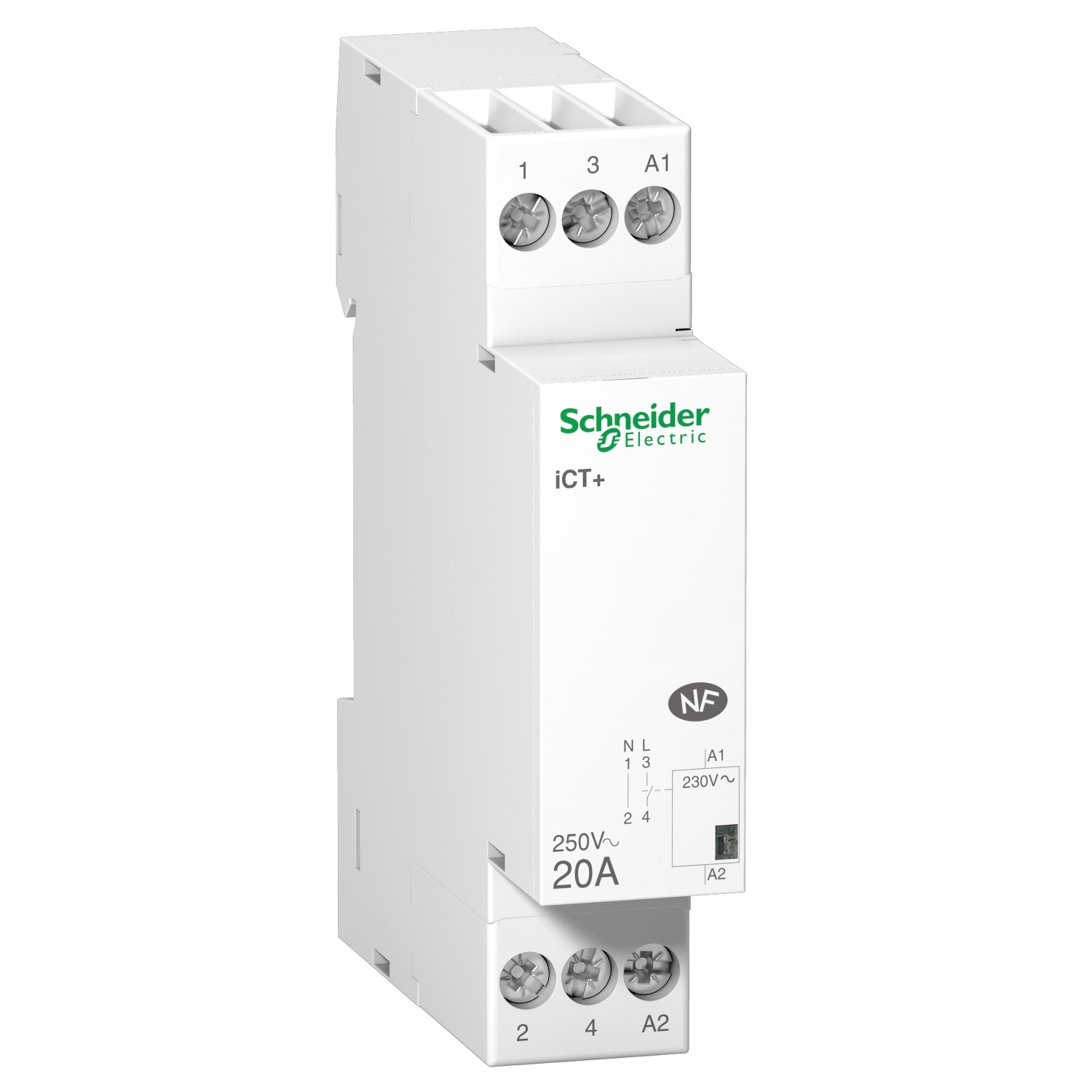 Stycznik modułowy iCT50+20-10-230 20A 1NO 50Hz 230 VAC Schneider