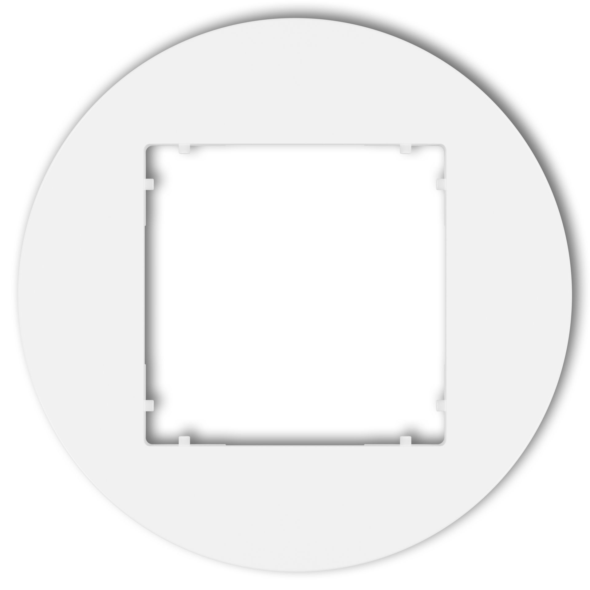 Ramka pojedyncza okrągła Karlik MINI - biały