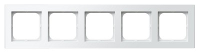 Ospel Ramka  pięciokrotna SONATA - biały mat