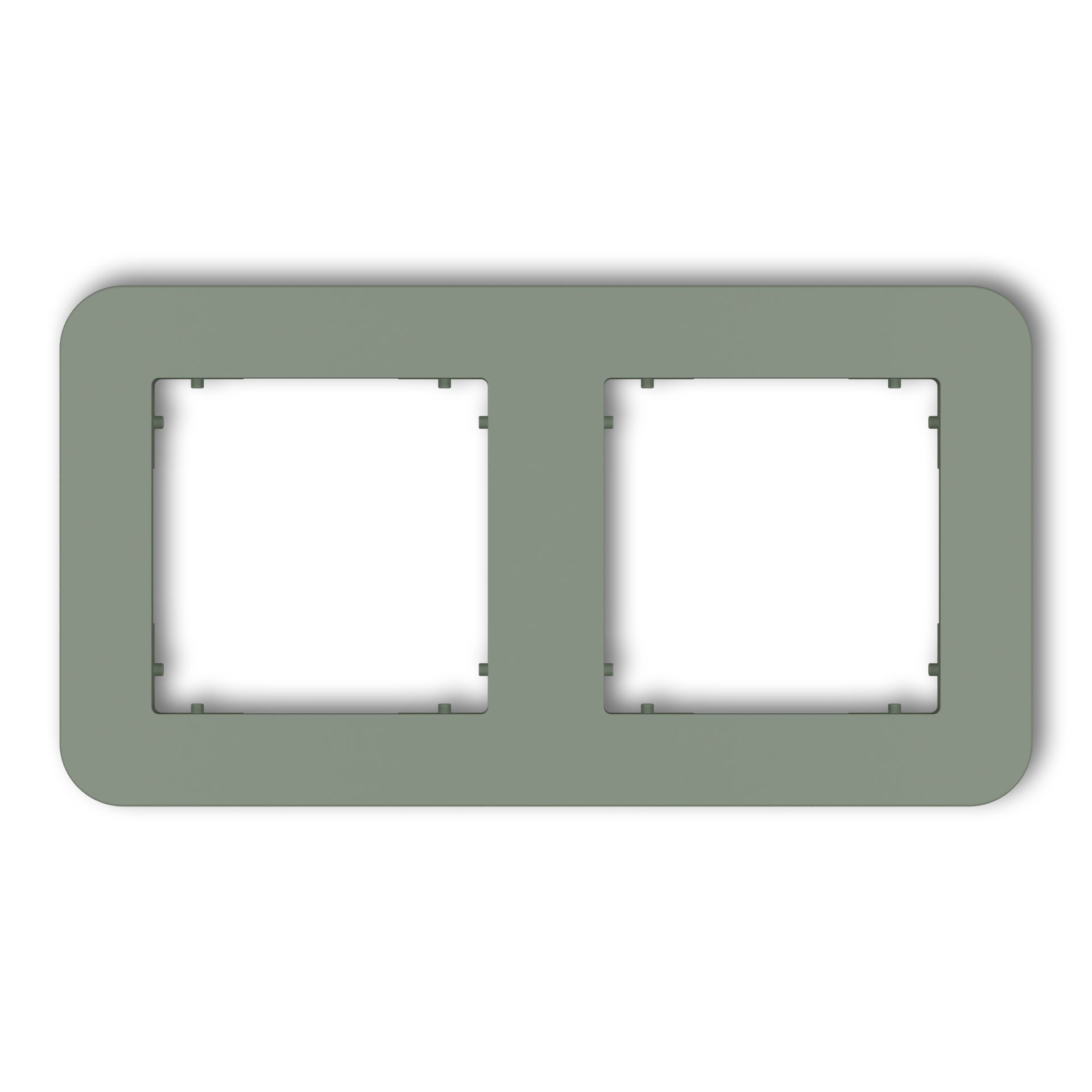 Karlik Ramka podwójna zaokrąglona MINI - szałwiowy