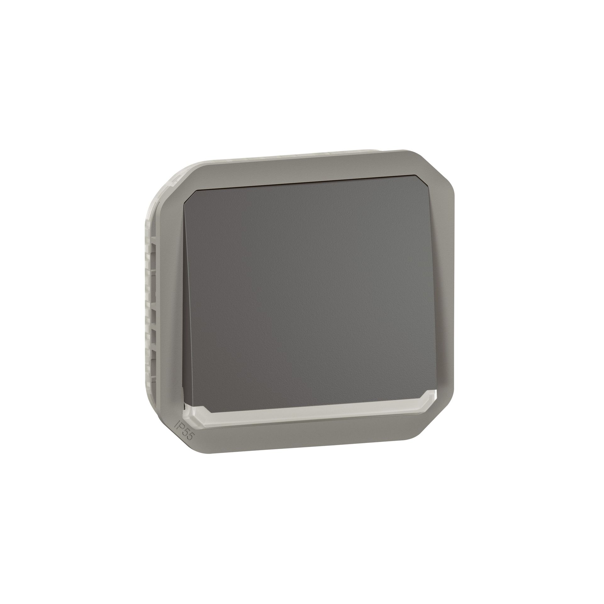 Legrand Przycisk dzwonkowy modułowy podświetlany nowe PLEXO IP55 - antracyt