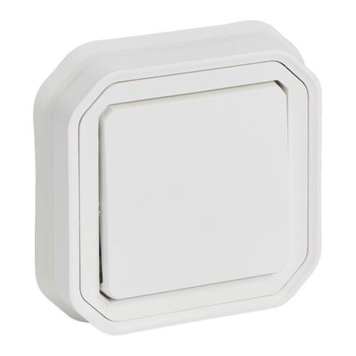 Wyłącznik pojedynczy uniwersalny podtynkowy kompletny nowe PLEXO IP55 - biały
