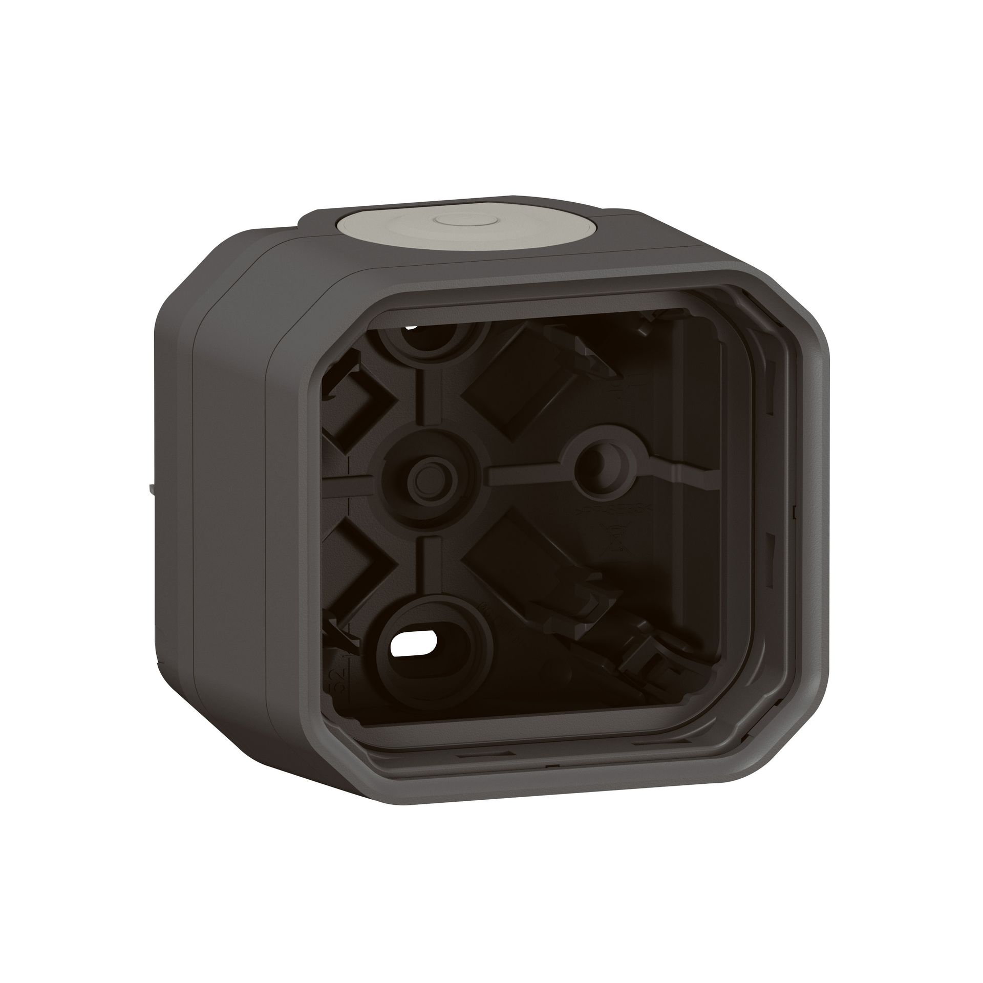 Legrand Puszka natynkowa pojedyncza nowe PLEXO IP55 - antracyt