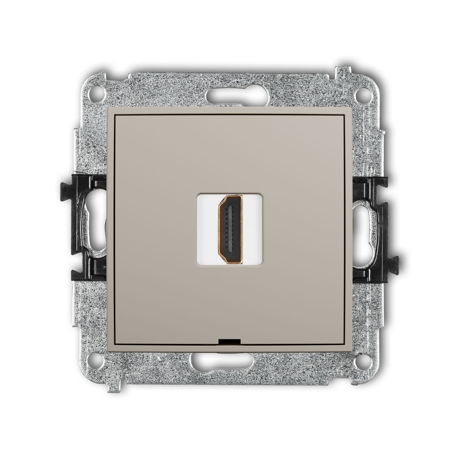 Karlik Gniazdo HDMI 2.0 MINI - taupe