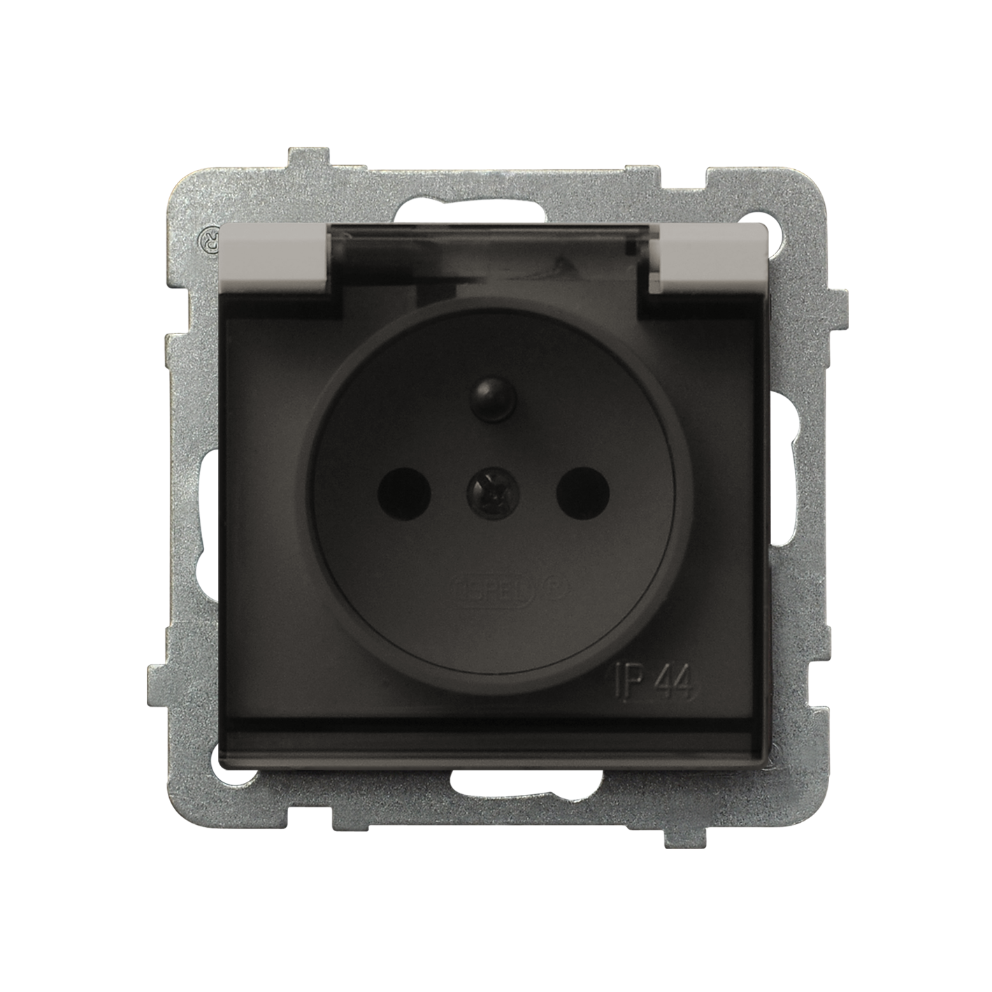 Ospel Gniazdo z klapką dymną IP44 SONATA - kaszmir