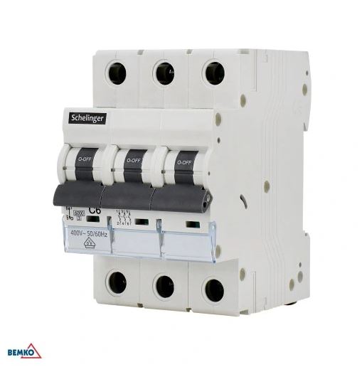 Wyłącznik nadprądowy 6kA 3P B 10A SCHELINGER