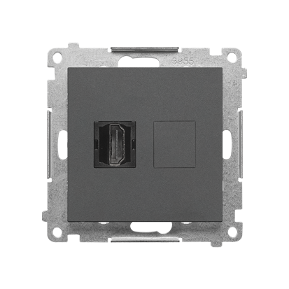 Kontakt Simon Gniazdo HDMI Simon 55 - grafitowy mat